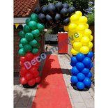 Ballonnenboog Standaard met Vlakkenpatroon Enkeldeurs Clusters van 4