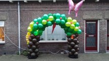 Ballonnenboog Jungel Boom inclusief Jungeldieren Enkeldeurs