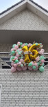 Mint groen, Roze en Goud '16 jaar' Collage Wanddecoratie