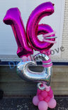 Fuchsia Hart Collage 16 Jaar Ballonnenpilaar