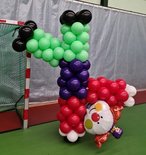 Clown Handstand Ballonnenpilaar