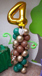 Ballonnenpilaar Standaard Jungle Chique '4 jaar'