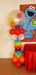 Ballonnenpilaar Deluxe Regenboog