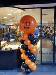 Ballonnenpilaar Standaard met Gepersonaliseerde Tekst op Topballon