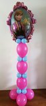 Frozen Fuchsia Anna en Elsa Helium Ballonnenpilaar