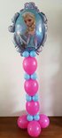 Frozen Fuchsia Anna en Elsa Helium Ballonnenpilaar