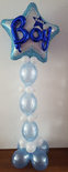 Blauwe Ster 3D 'Boy' Helium Ballonnenpilaar