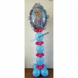 Frozen Blauw Anna en Elsa Helium Ballonnenpilaar