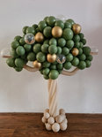 Eucalyptus en Zand Geldboom Ballondecoratie