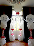 Liefdevol Rood Prieel Ballondecoratie