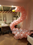 Babyroze Zwaan Ballondecoratie