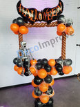 Halloween Vleermuis Foto Frame Ballondecoratie 100x100cm