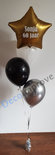 Gouden Ster Helium Tros Klein Ballonnen Boeket met Gepersonaliseerde opdruk
