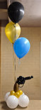 Cowboy Revolver Helium Ballonnentros met 3 Ballonnen