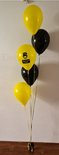 Quarantaine 'Wear Mask' met 5 Ballonnen Helium Tros Ballonnenboeket