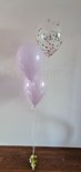 Lila Bloesem 'Happy Birthday' Helium Ballonnenboeket met 3 Ballonnen