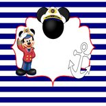 Mickey Mouse Nautical Adventure Backdrop 150x180cm Verhuur