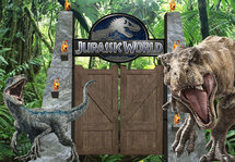 Jurassic World Backdrop 200x300cm Verhuur