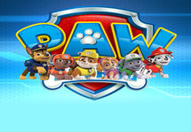 Blauw Paw Patrol Backdrop 200x250cm Verhuur