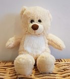 Teddybeer Zittend Knuffel Beige Zacht 30cm Verhuur