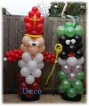 Ballonnenpilaar Standaard Zwarte Piet 180cm