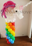 Ballonnenpilaar Standaard Eenhoorn op Regenboog