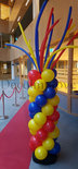 Ballonnenpilaar Standaard Fantasy met Modelleerballonnen als Top