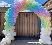 Ballonnenboog Pastel Rainbow Fantasy Enkeldeurs
