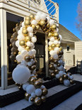 Ballonnenboog Organic Wit met Goud