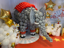 Olifant Circusthema Ballondecoratie Sculptuur