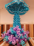 Zeemeerminstaart op Koraal Deluxe Ballondecoratie Sculptuur