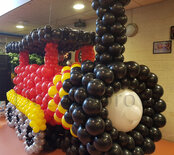 Stoomlocomotief Ballondecoratie Sculptuur