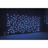 Sterrendoek 6x3m Zwarte stof 192 witte LEDs Verhuur