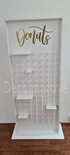 Donutwall wit met Gouden letters voor 87 Donuts Verhuur