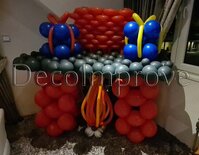 Open Haard Ballondecoratie Sculptuur