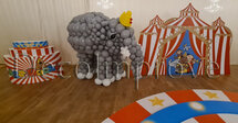 Olifant Bumbathema Ballondecoratie Sculptuur