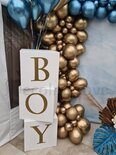 Blokkendozen Wit 'Boy' Set 3 stuks