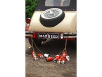 Retro Bruiloft Auto Blikken 5st
