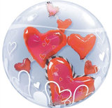 Rode Harten Insider Ballon 60cm
