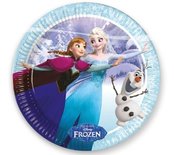 Frozen Schaatsen Papieren Borden 8st