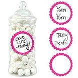 Zoete Labels Fel Roze 20st