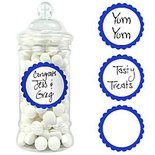Zoete Labels Koninklijk Blauw 20st