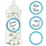 Zoete Labels Robin's Ei Blauw 20st