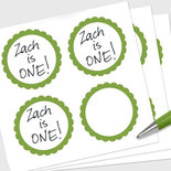 Zoete Labels Groen 20st