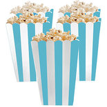 Caribisch Blauw Strepen Popcorn Bak 5st