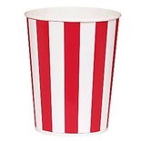 Rood Strepen Popcorn Emmer 4st