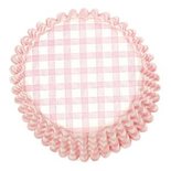 Roze Ruitjes Cupcake Vormen 54st