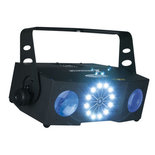 Showtec X-Terminator 3-in-1 Light Effect RGBWA LED Moonflower/Laser en Strobe