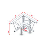 Corner 90° down R apex down Pro-30 Triangle P,F,G Truss