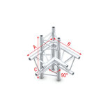 Corner 90° up/down, right Pro-30 Triangle P,F,G Truss